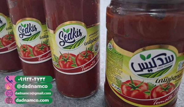 فروش رب گوجه فرنگی شیشه ( 1600 گرم ) + صادراتی